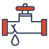 leaky pipe clipart orange